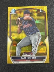 2023 Bowman Chrome Sapphire Edition Yellow 🔥 #’d/75 Cade Kuehler #BDC-21 Braves