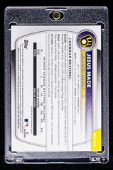 Jesus Made RARE LASER REFRACTOR PRIZM INVESTMENT CARD Milwaukee Brewers SP
