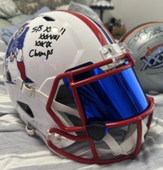 MIRRORED Full Size Football Helmet Visors Comes With Set of Clips DISPLAY ONLY