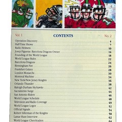 Lot of 5 World League Football Game Time Programs Magazines Premier Issues