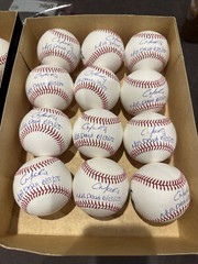Christian Moore Autographed Official OMLB Baseball Inscribed MLB Debut 61325