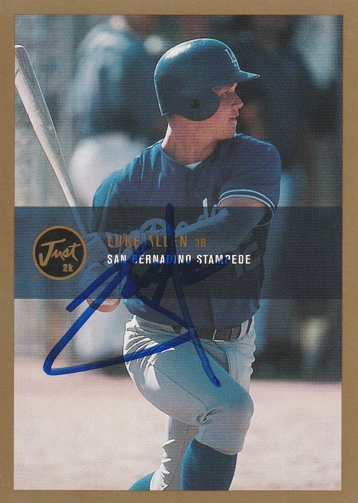 2000 San Bernardino Stampede LUKE ALLEN Dodgers Signed Autographed Baseball Card