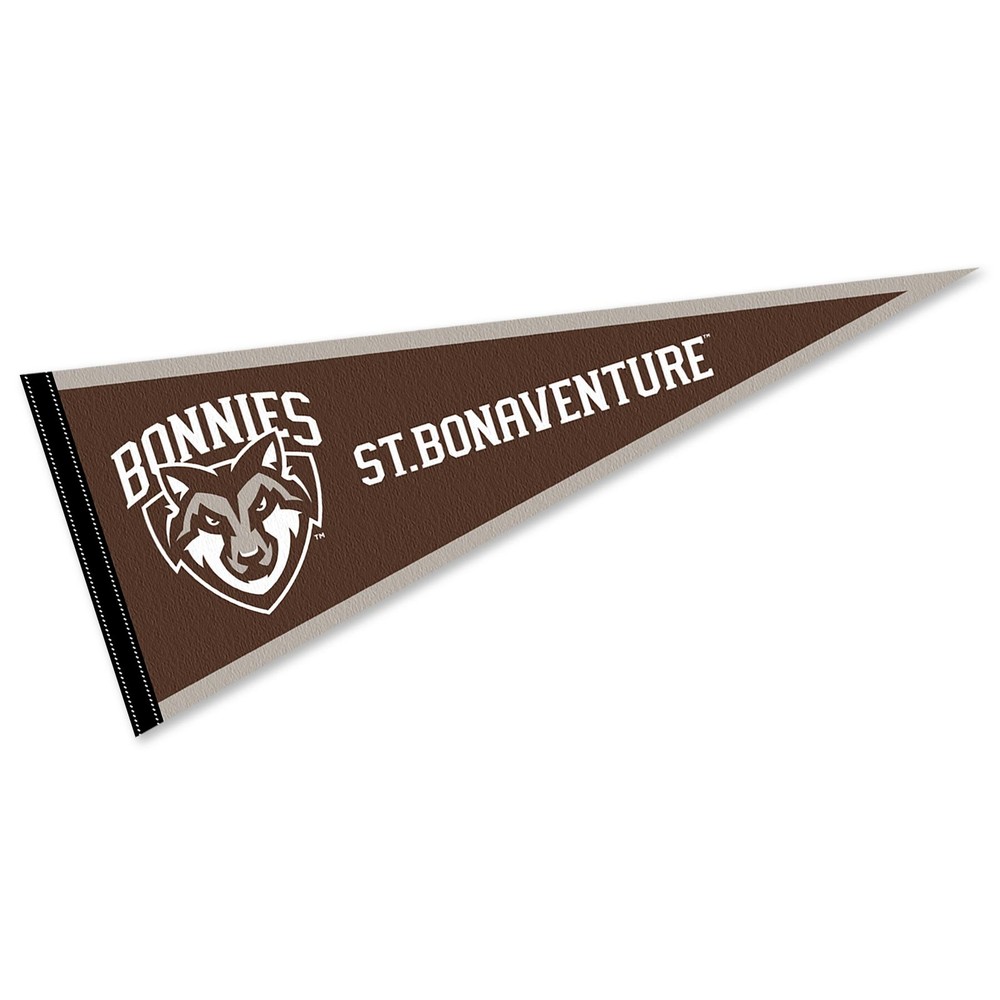 St. Bonaventure Bonnies 12 in X 30 in Logo College Pennant