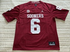 NEW Baker Mayfield Oklahoma Sooner #6 Jersey! SHIPS SAME DAY!