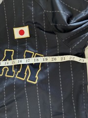 NEW MIZUNO Japan WBC WORLD BASEBALL Classic Jersey Navy Blue/Grey #8 Kazuya XLge