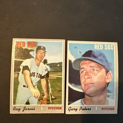 1970 Topps Baseball # 361 Jarvis and # 540 Peters Red Sox