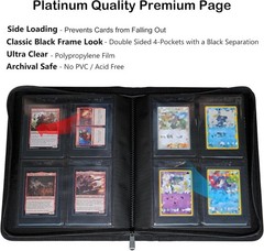 4-Pocket Binder for Semi Rigid Card Holders, Holds 208 Semi Rigid Card Holder, S