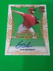 Sam Bachman 2021 Leaf Trinity Clear Auto #CA-SB3 , Los Angeles Angels