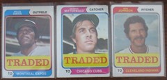 1974 Topps Traded Baseball 10 Card Lot Marichal, Piniella +