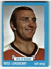 1973-74 Topps Ross Lonsberry #36 Philadelphia Flyers HIGHER GRADE NO CREASES