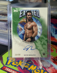 2025 Topps WWE Exalted Seth Rollins #EXA-SET Green /50 Auto
