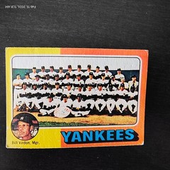 1975 Topps – Team Checklist Bill Virdon #611