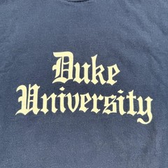 Vintage Duke University Shirt Mens Large Blue NCAA College Fruit Of The Loom USA