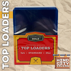 Pack of 25 Cardboard Gold Standard 3&Prime; X 4&Prime; Ultra Clear Pro Rigid 20pt Toploaders