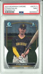 2023 Bowman Chrome Ethan Salas 1st Prospect #BCP-171 – MINT PSA 9 – Padres