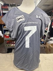 UFL Under Armour Football DC Defenders Gray Jersey Number 7 XL