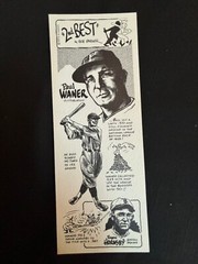 VINTAGE 1974 BOB PARKER 2nd BEST! MINT 9! PAUL WANER/ROGERS HORNSBY! (3)