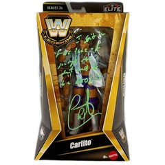 Carlito autographed signed inscribed figure JSA WWE Elite Legends Series