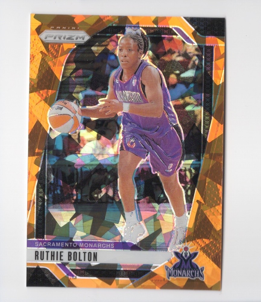 Ruthie Bolton 2024 Panini Prizm WNBA #15 Ice Orange Prizms Sacramento Monarchs