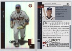 2005 Topps Pristine Base Common Uncirculated /375 Chipper Jones #54 HOF ex0