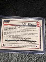 2021 Bowman 1st Edition Paper Yellow Foil #29/75 Triston Casas #BFE-84 Red Sox