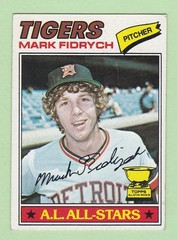 1977 TOPPS BASEBALL #265 MARK FIDRYCH ROOKIE EX – MINT EXM SET BREAK !!!