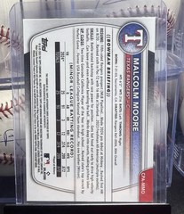 2025 Bowman Malcolm Moore Blue X-Fractor Auto /150 #CPA-MMO