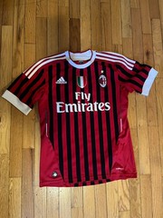 Adidas Ac Milan 2011/12 Home Jersey Size Small