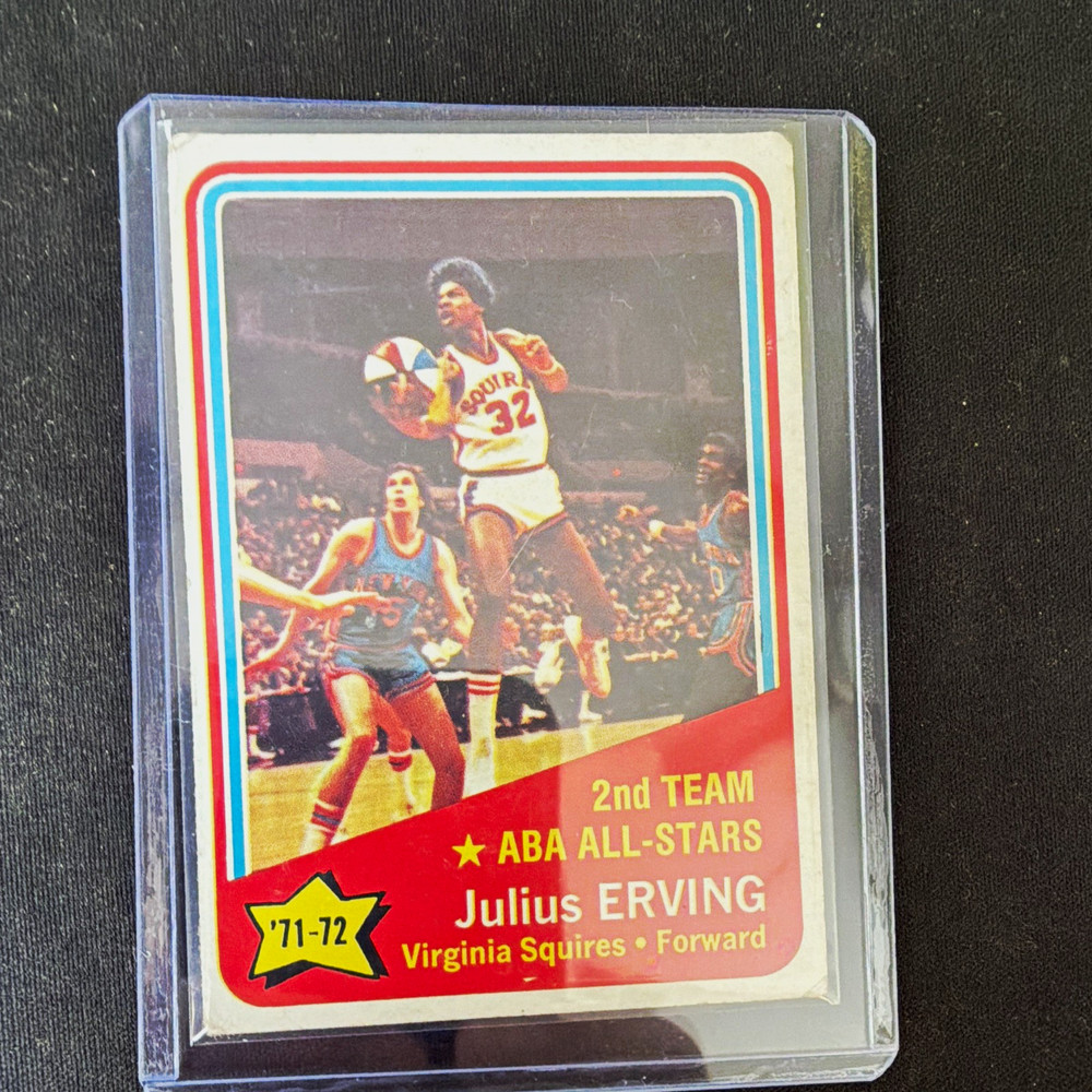Topps 1972-73 Julius Erving #255 ABA All-Stars Virginia Squires Card