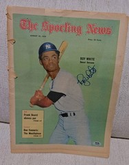 Roy White PSA/DNA Signed 1970 Sporting News Autographed NY Yankees