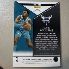 2022-23 Panini Chronicles – Rookies and Stars Mark Williams #615 /49 (RC)