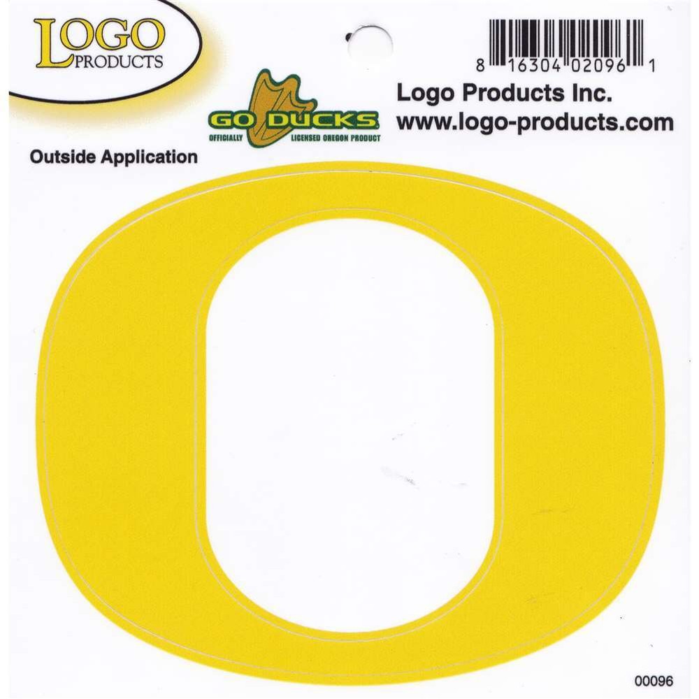 Oregon Ducks Logo Decal – Yellow – 4.5&Prime; x 3.5&Prime;