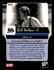 Bill Walton 2006-07 Press Pass Legends Silver #/499 #S61 FREE SHIPPING