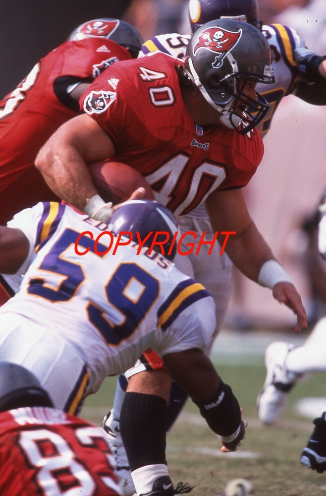 MIKE ALSTOTT – TAMPA BAY BUCS – Vintage 35mm Football Slide 4.3a*