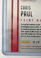 Chris Paul 2015-16 Panini Prizm Point Men #15 Clippers Raw NM-MT