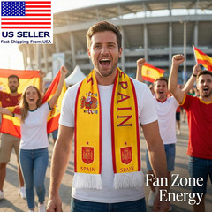 Soccer National Team Scarves, Soccer Fans Souvenir Double Side Flag Print Scarf