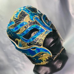 Mysterio Semi Professional Luchador Wrestling Costume Mascara Ocean Waves Design