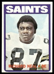1972 Topps Football Richard Neal RC New Orleans Saints #87 EX