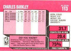 1989-90 Fleer #113 Charles Barkley