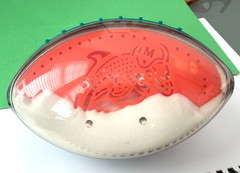 Miami Dolphins Sand Football Paper Weight | Plastic NFL