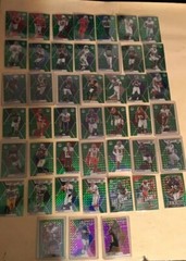 Mosaic Football 2020 Green and Pink Prizms Lot of 45 Trading Cards