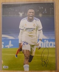 Vinicius Jr. Signed 11×14 Photo Real Madrid UCL Beckett BAS Witnessed