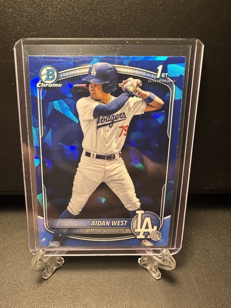 AIDAN WEST 2025 Bowman Draft #BDC-6 1st Sapphire Refractor
