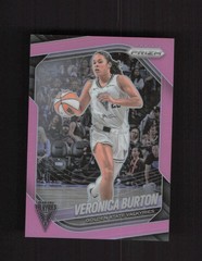 2025 Panini Prizm WNBA #70 Veronica Burton Pink Prizms #/175
