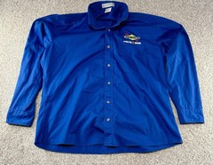 Sunoco Official Fuel of NASCA Long Sleeve Button Shirt Size Large Doc & Amelia