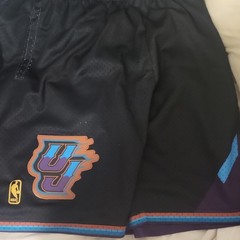 Mitchell & Ness Utah Jazz NBA Hardwood Classics Shorts Black/Purple/Blue Size L