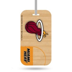 Miami Heat Team Luggage Tag. 4-1/2&Prime; x 2-1/2&Prime;. #P152