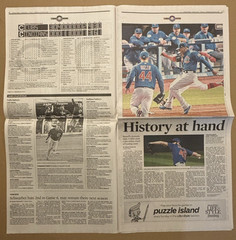2016 Chicago Tribune Nov. 2 Section 3 Cubs World Series 14 pages – Carl Edwards