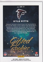 2021 Panini Donruss Optic -Gifted Rookies Kyle Pitts #GR-11 (RC) Atlanta Falcons