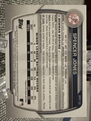 2023 Bowman Spencer Jones 1st Bowman Paper New York Yankees Prospect 1st Edition